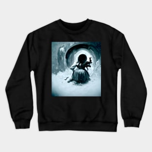 Alice looking down the rabbit hole Crewneck Sweatshirt